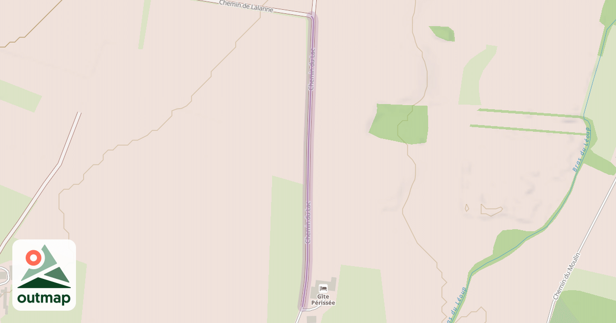 Map of Chemin du Lac