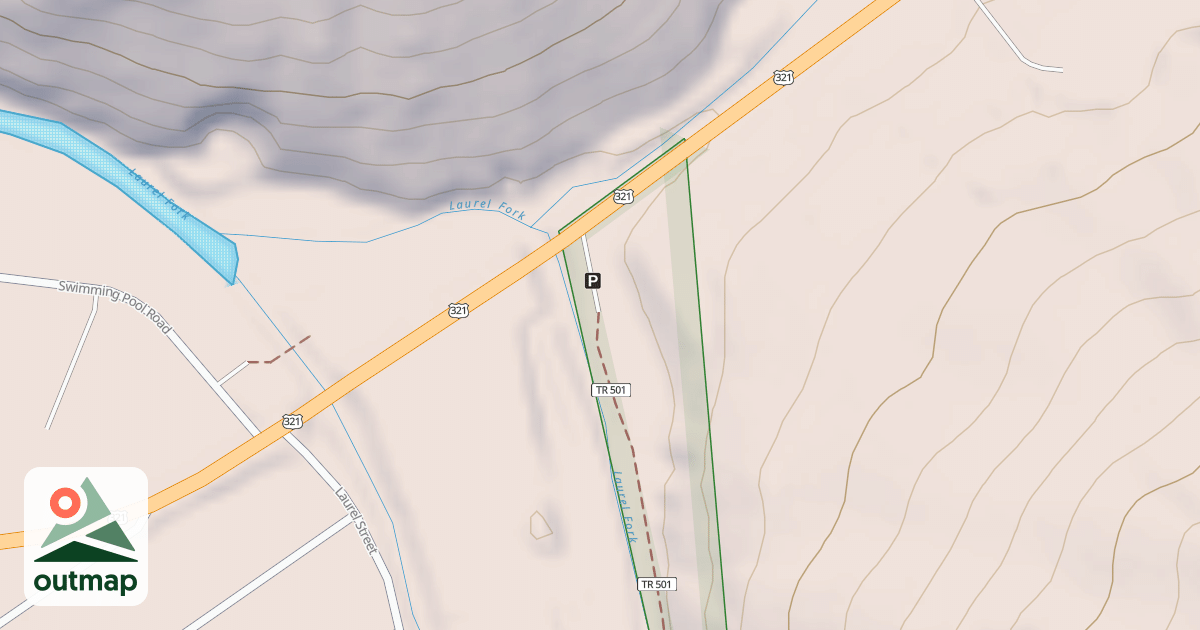 Map of HAMPTON TRAILHEAD