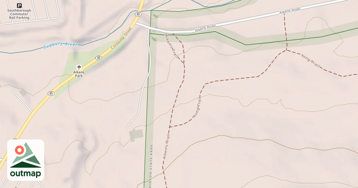 Map of Aikens Trail