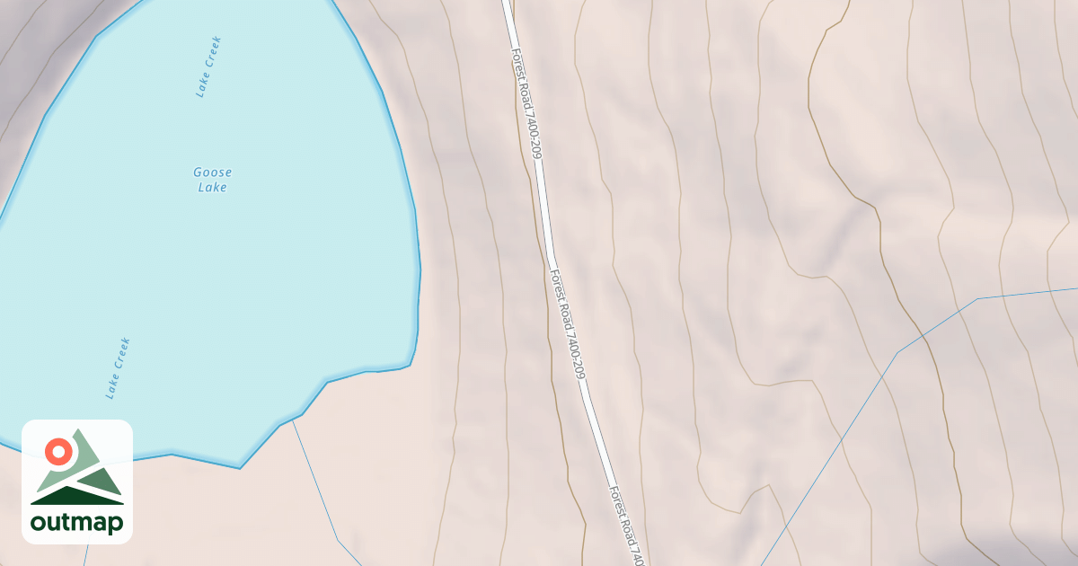 Map of GOOSE LAKE