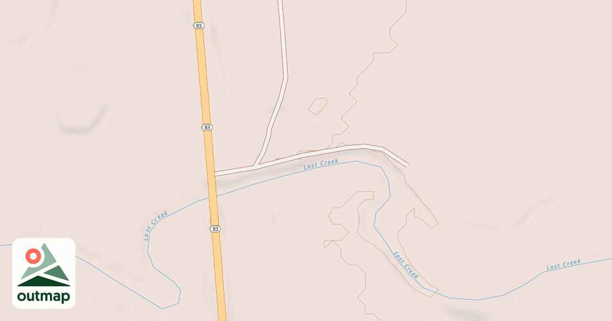 Map of LOST CREEK REC SITE