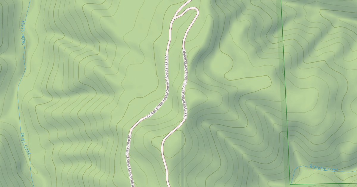 Map preview of USFS Motor Vehicle Use Map Roads {2D7BFCB2-9B74-4F37-B3B7-7CAF09F6017F}