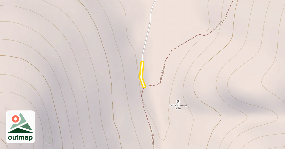 Map of Pole Canyon Trail