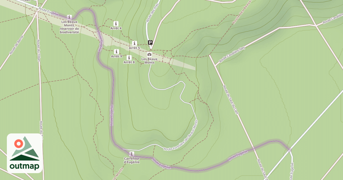 Map of Route Eugénie