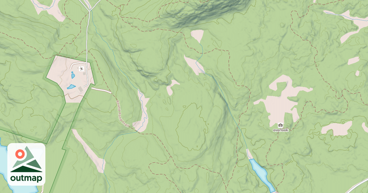 Map of Mountain trail