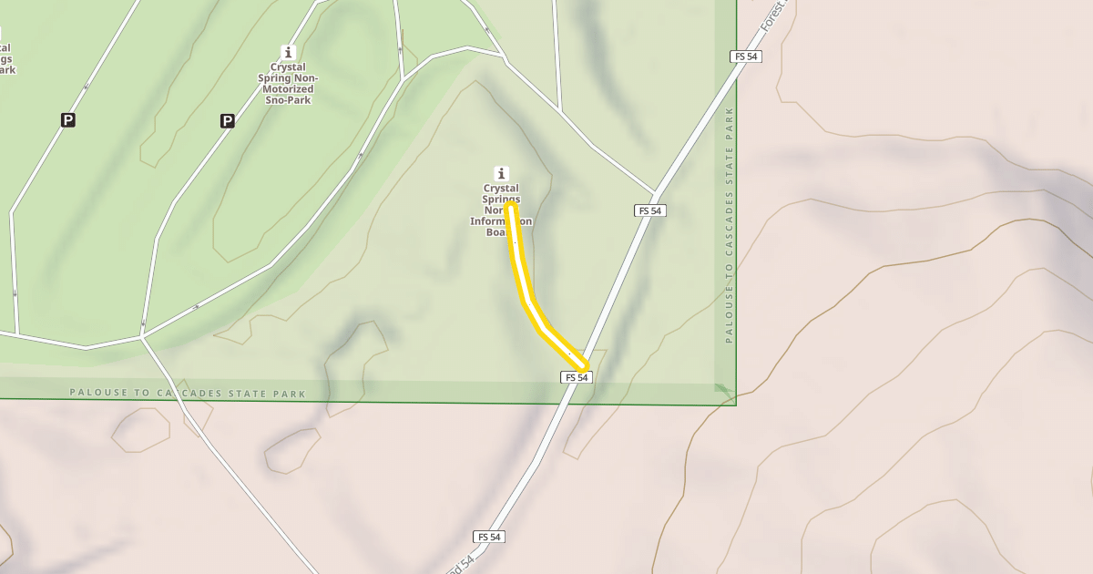 Map preview of Skier's exit