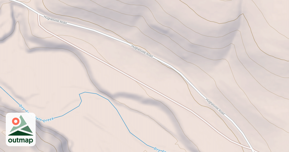 Map of DRY FORK DISPERSED Q
