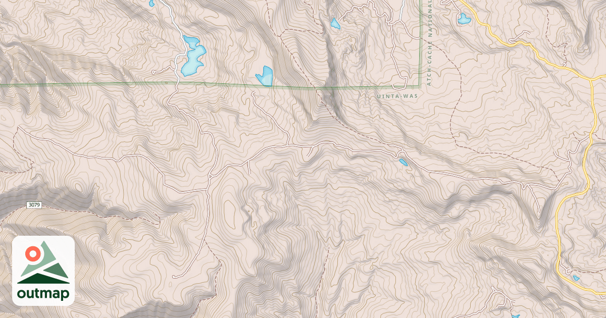 Map of HOGS BACK