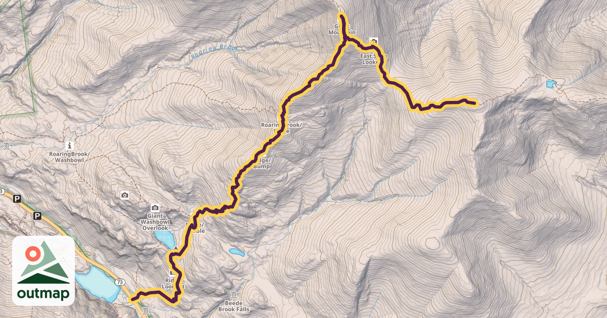 Map of Giant and Rocky Peak Ridge