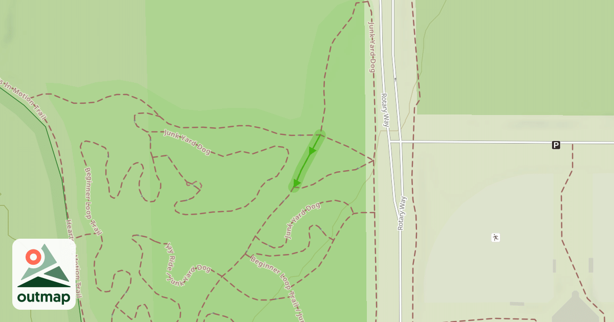 Map of Beginner Loop Trail