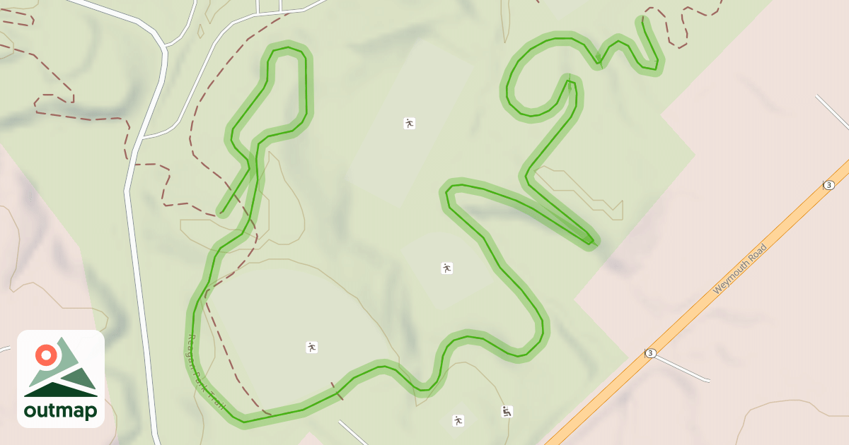 Map of Reagan Park Trail