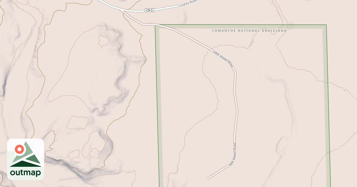 Map of MILK WEED