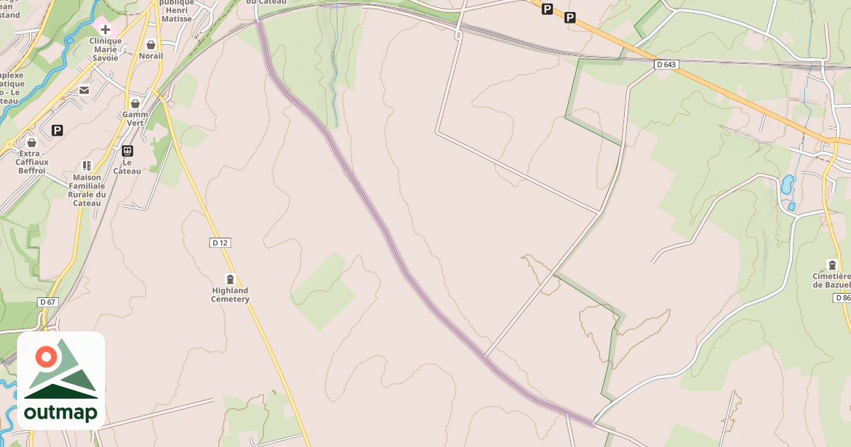 Map of Chemin de Fesmy