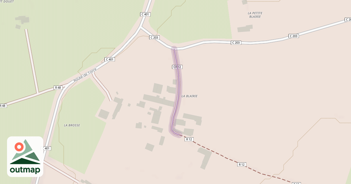 Map of Chemin de la Blairie