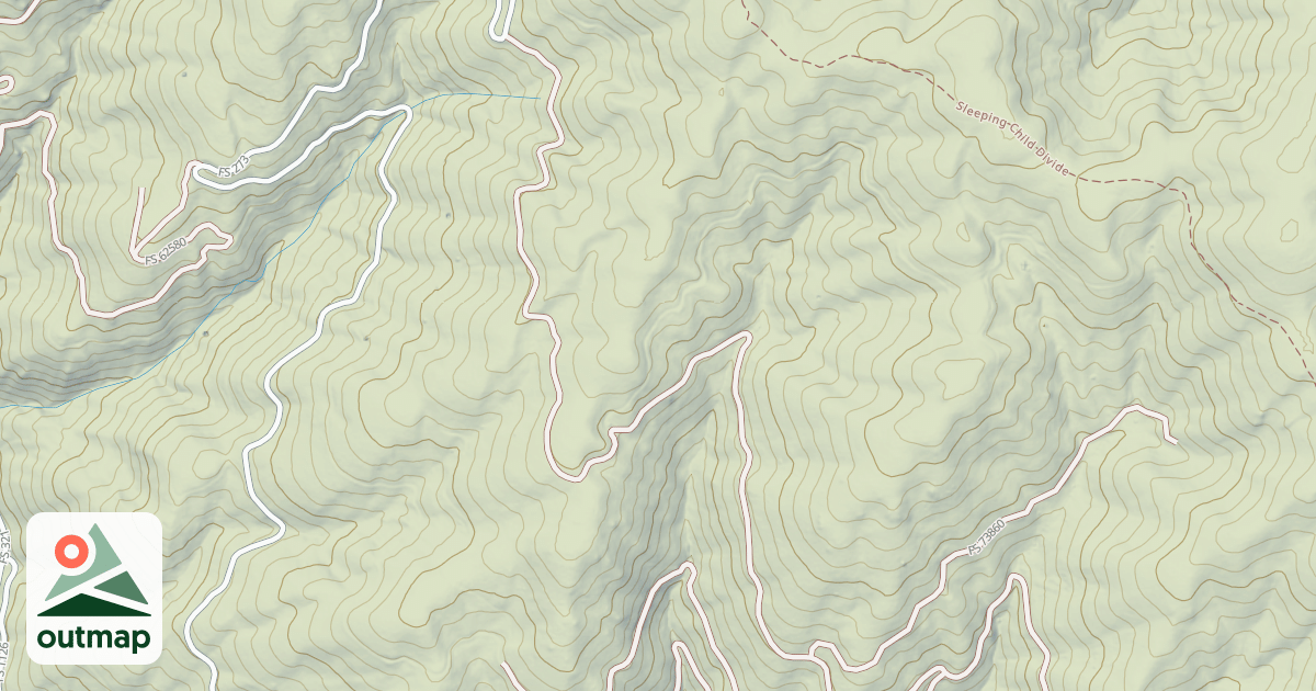 Map of (FDR) NORTH FORK RYE CREEK