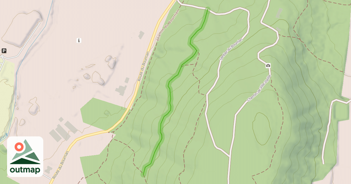 Map of Sentier du Baou