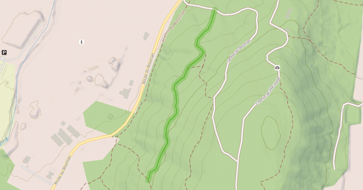 Map preview of Sentier du Baou