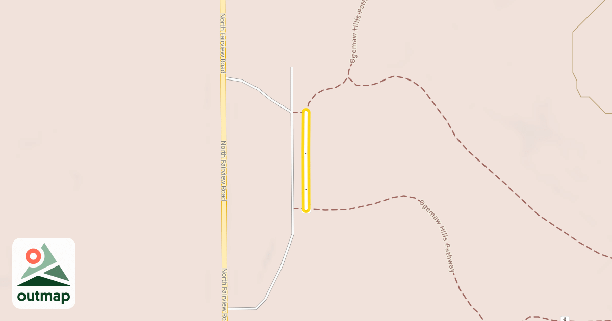 Map of Ogemaw Hills Pathway