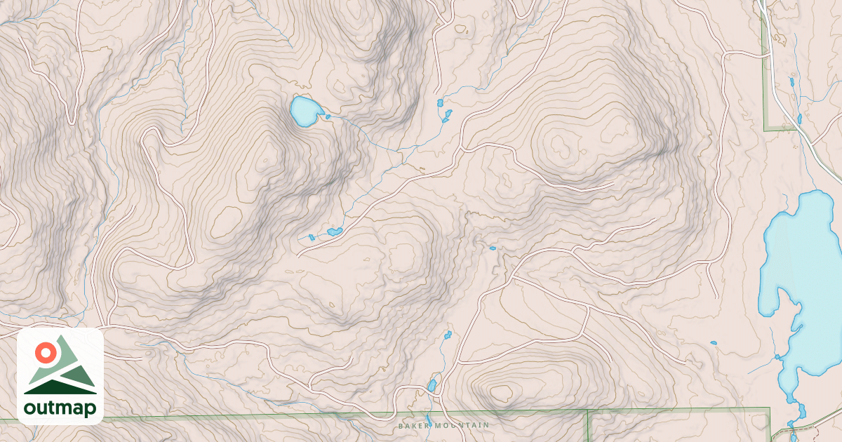 Map of Bluff Mtn