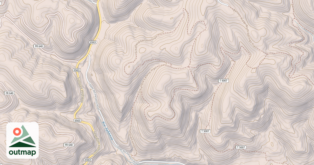 Map of SCHOFIELD CYN
