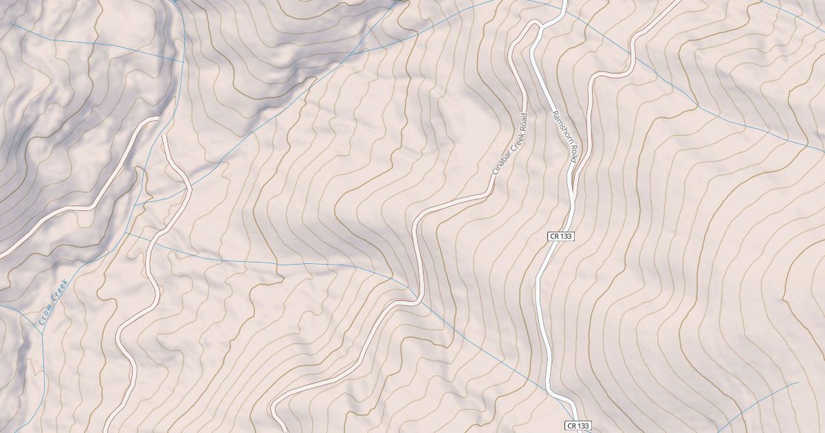 Map preview of CINABAR CREEK