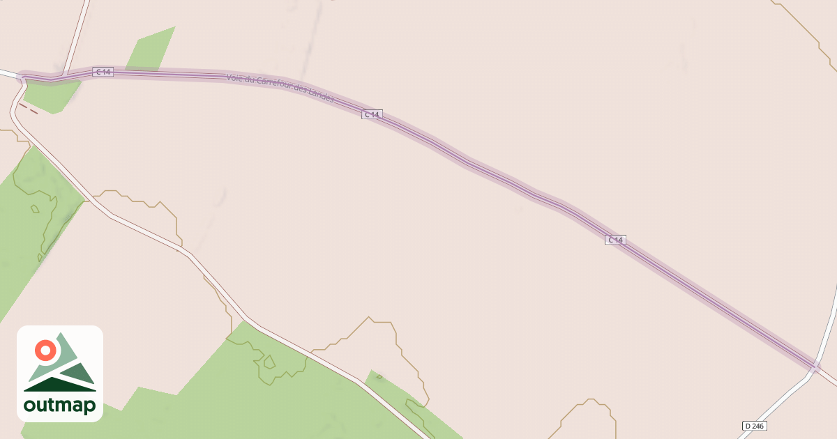 Map of Voie du Carrefour des Landes