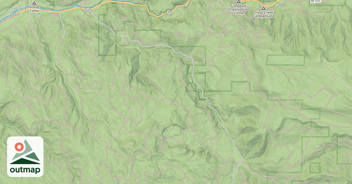 Map of CANYON CREEK RD