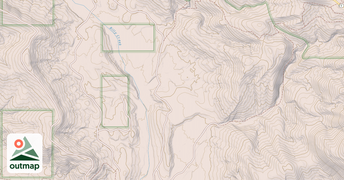 Map of BILLY CREEK WEST