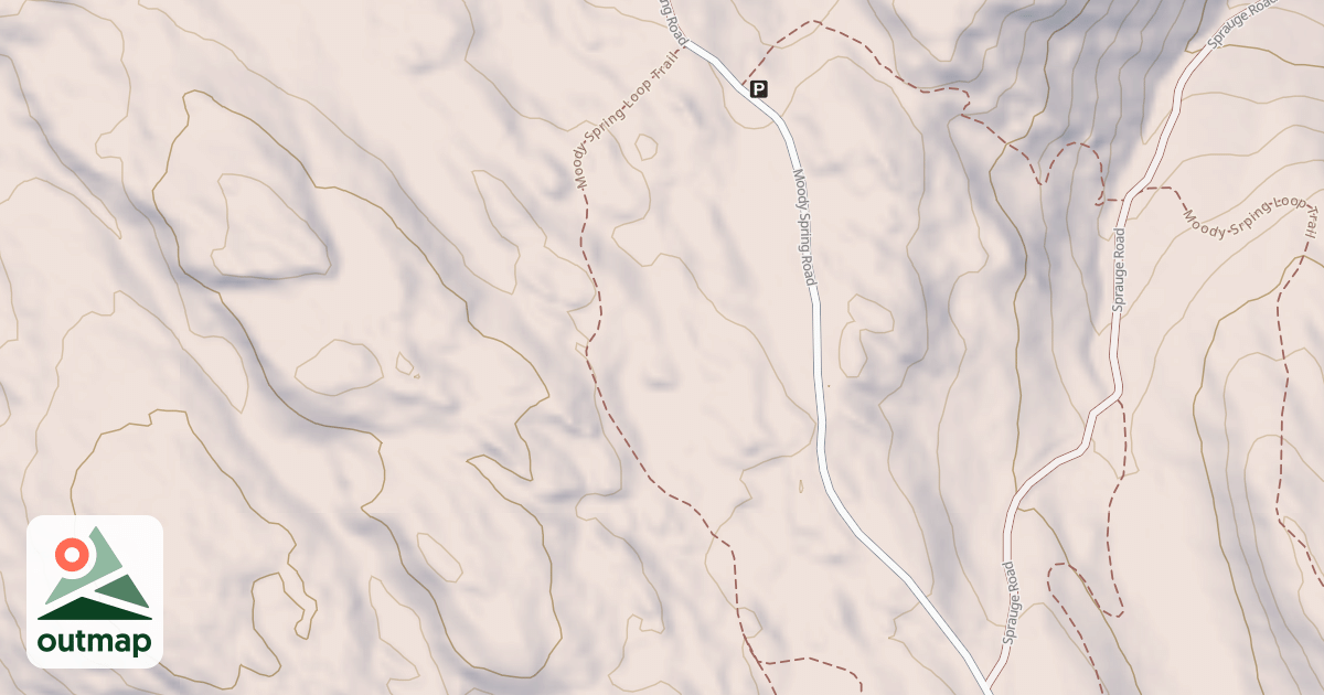 Map of Moody Spring Trail