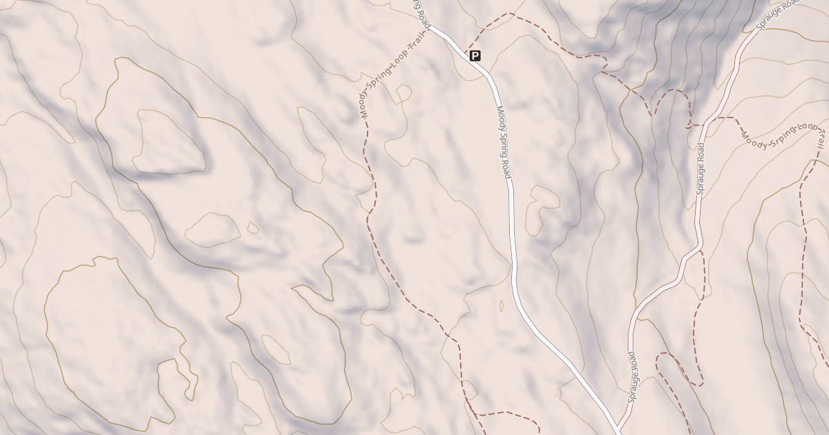 Map preview of Moody Spring Trail