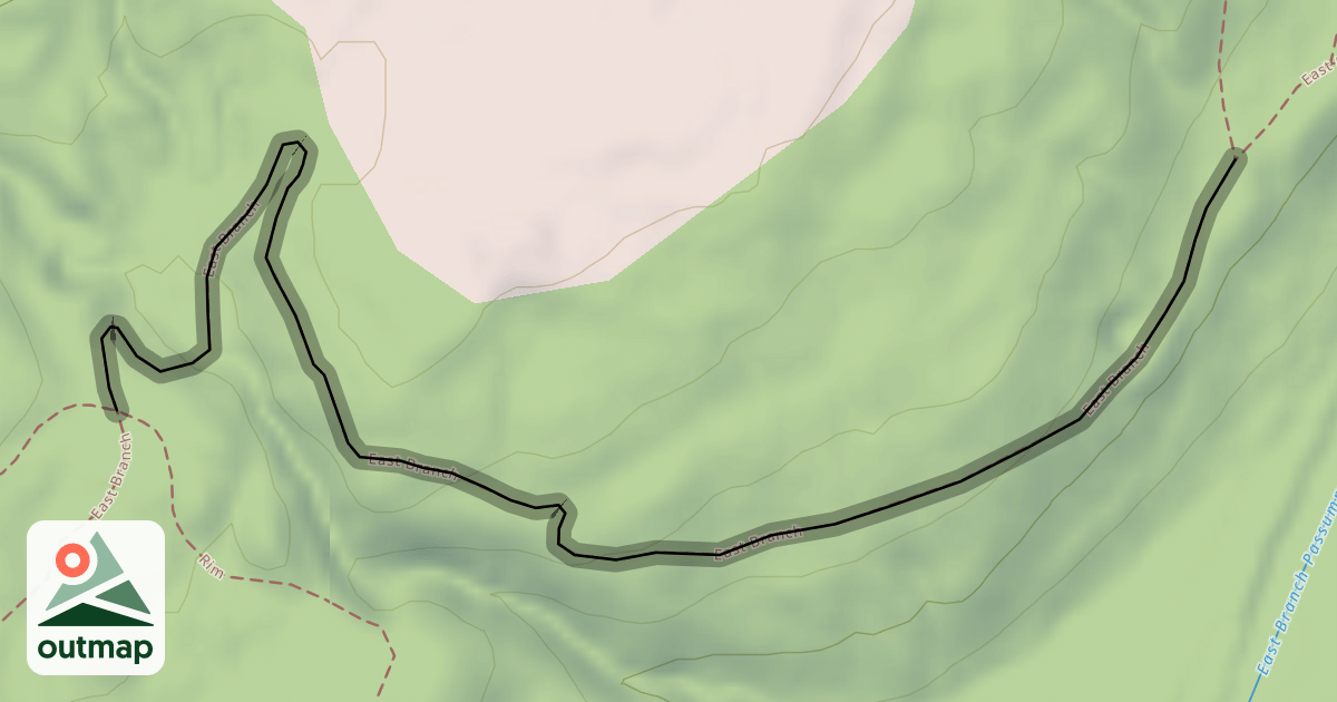 Map of East Branch