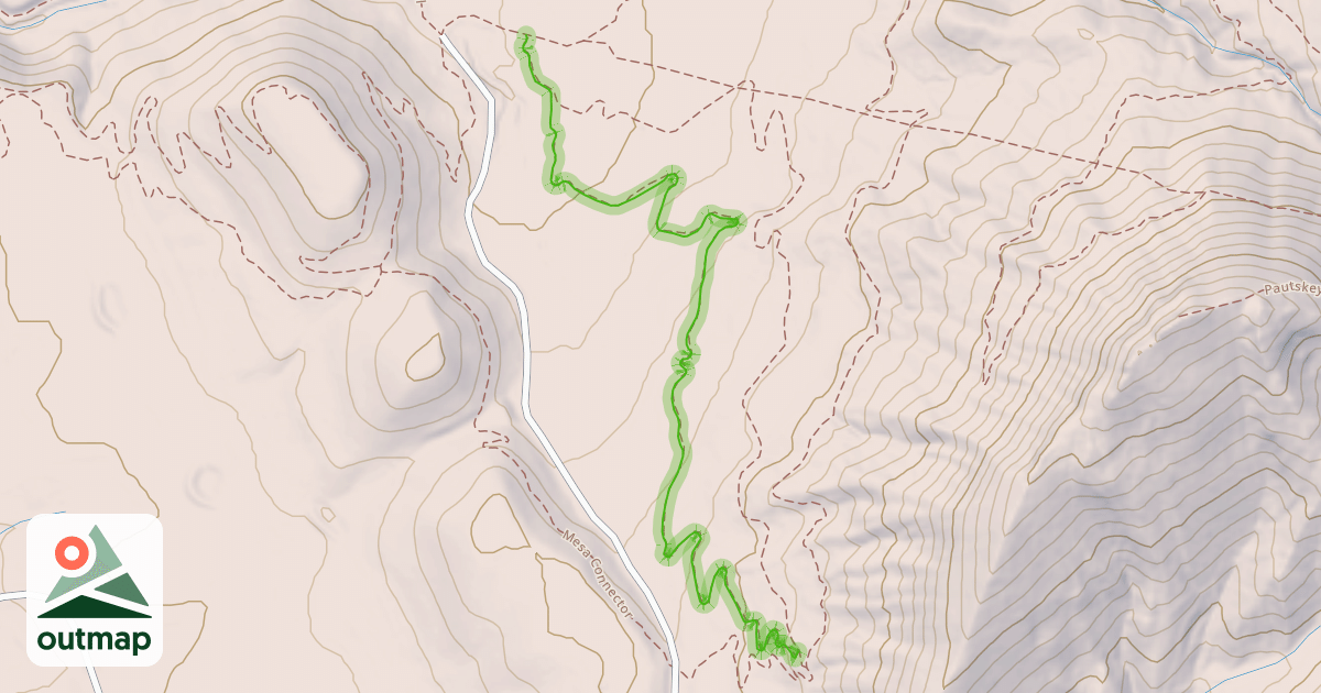 Map of Meadow Beginner Downhill