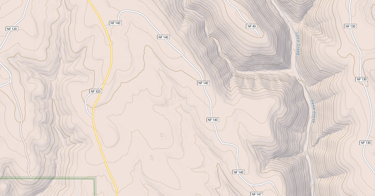 Map preview of USFS Motor Vehicle Use Map Roads {39D5AA36-AFAD-48C6-9A22-3A679C9835A0}