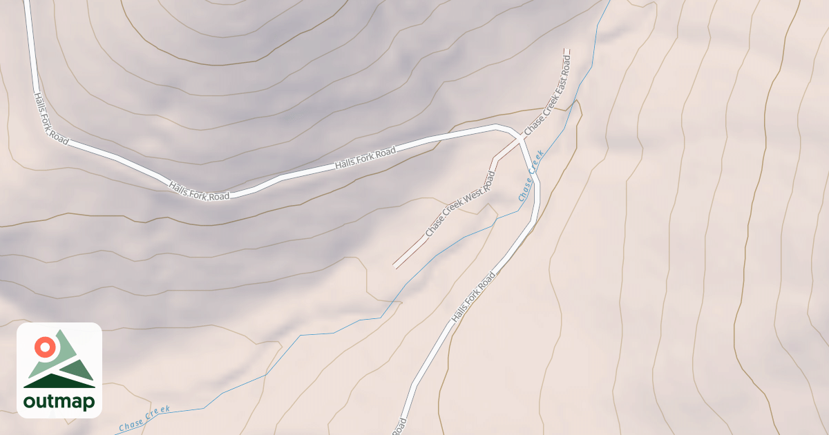 Map of CHASE CREEK WEST