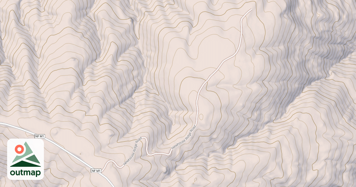 Map of NEWHOUSE RIDGE