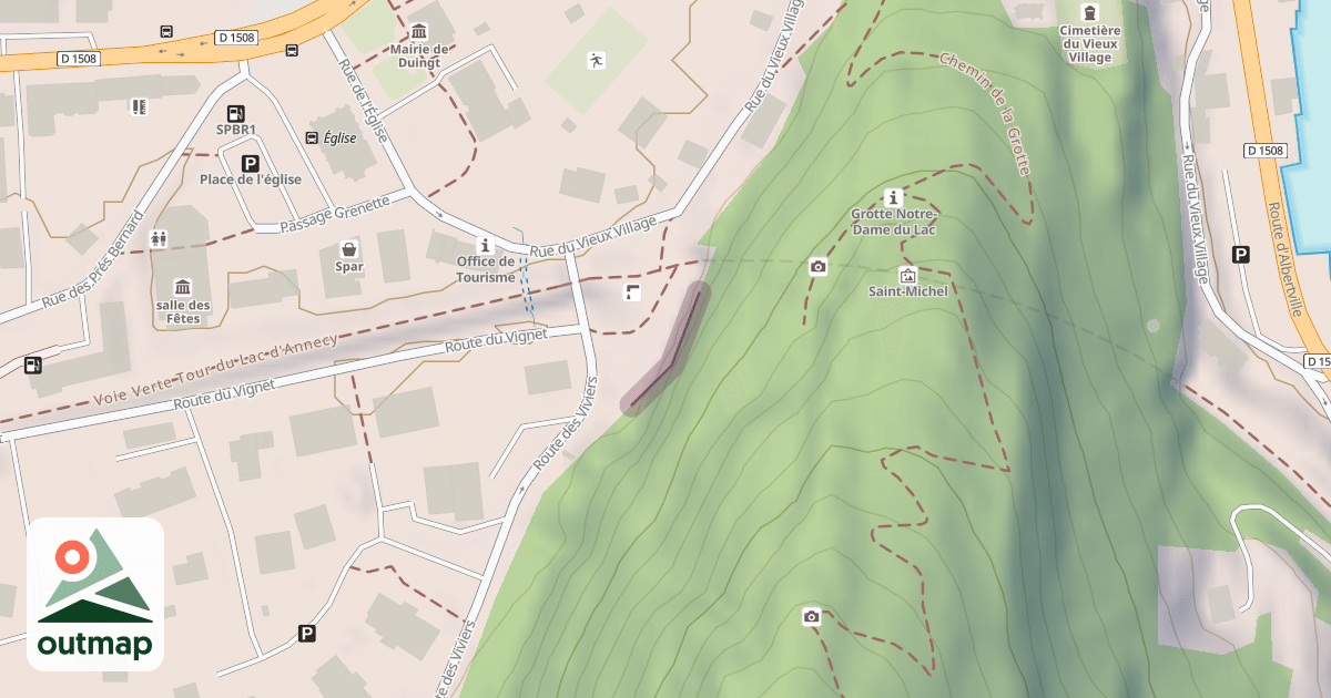 Map of Dalle de Duingt