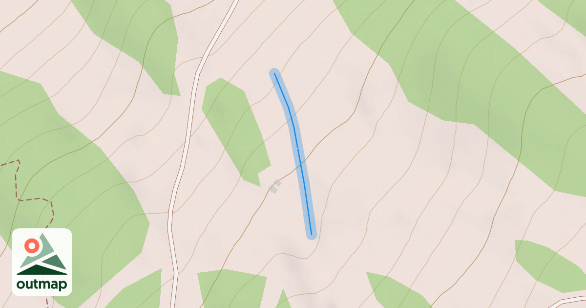 Map of Blackcomb Upper Halfpipe Exit