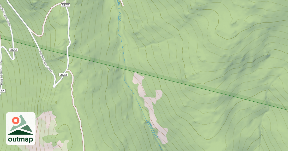 Map of Miller Creek Trail
