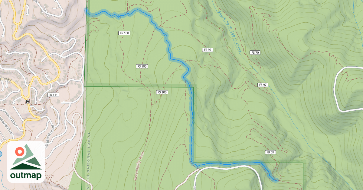 Map of Crosstrails Trail