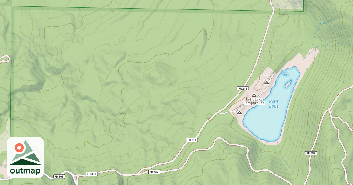 Map of PETIT LAKE