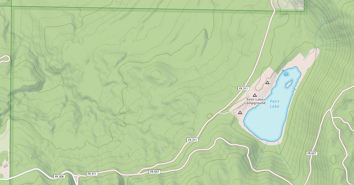 Map preview of PETIT LAKE