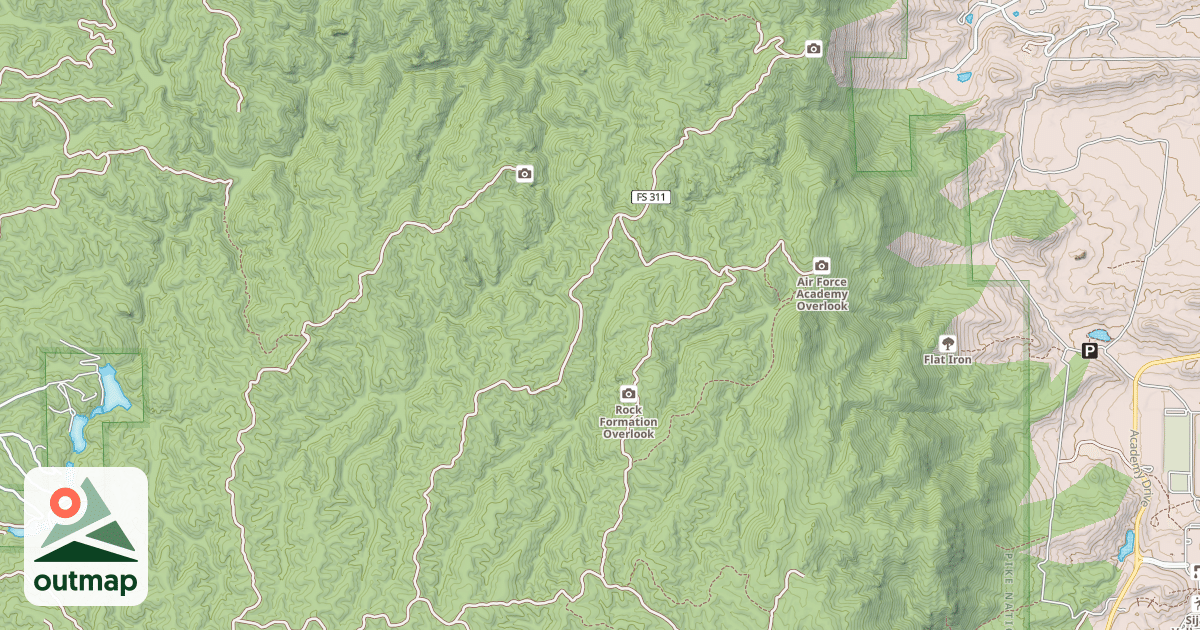 Map of HELL CREEK