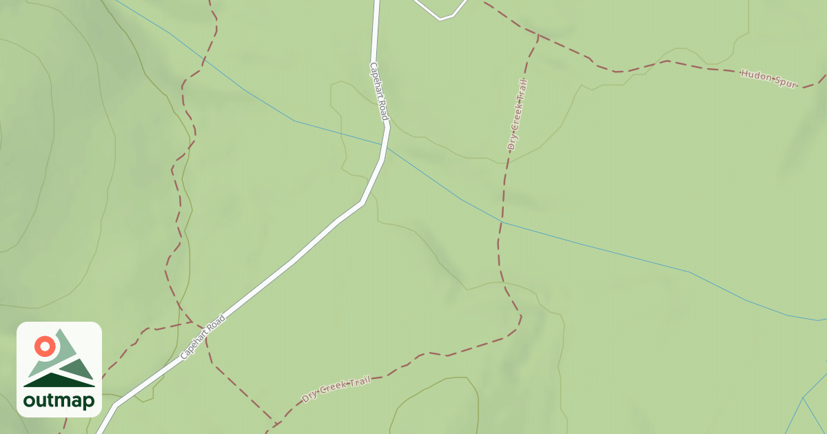 Map of Dry Creek Trail
