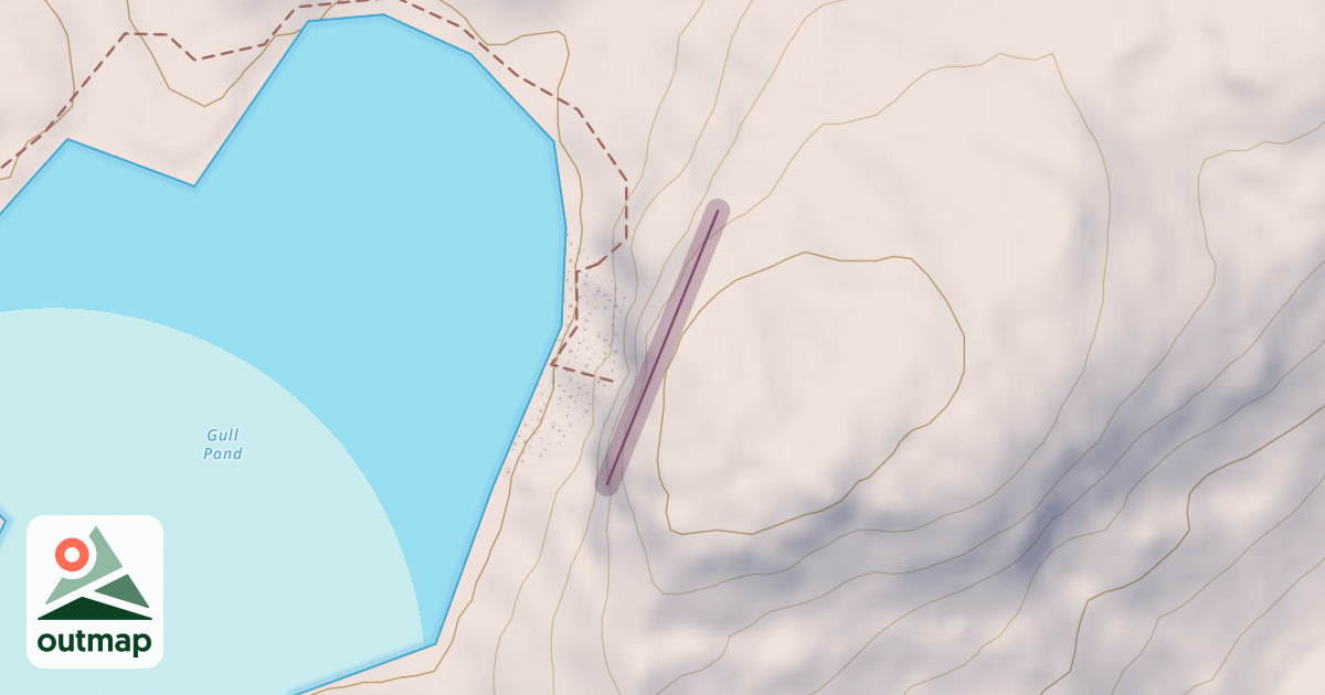 Map of Gull Pond Cliff