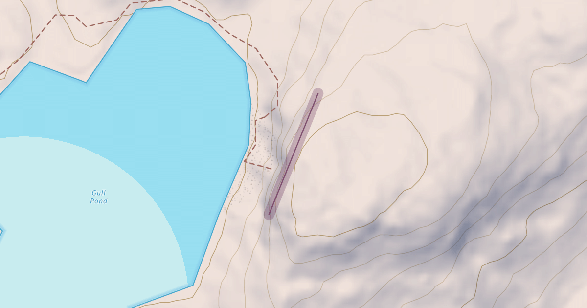 Map preview of Gull Pond Cliff