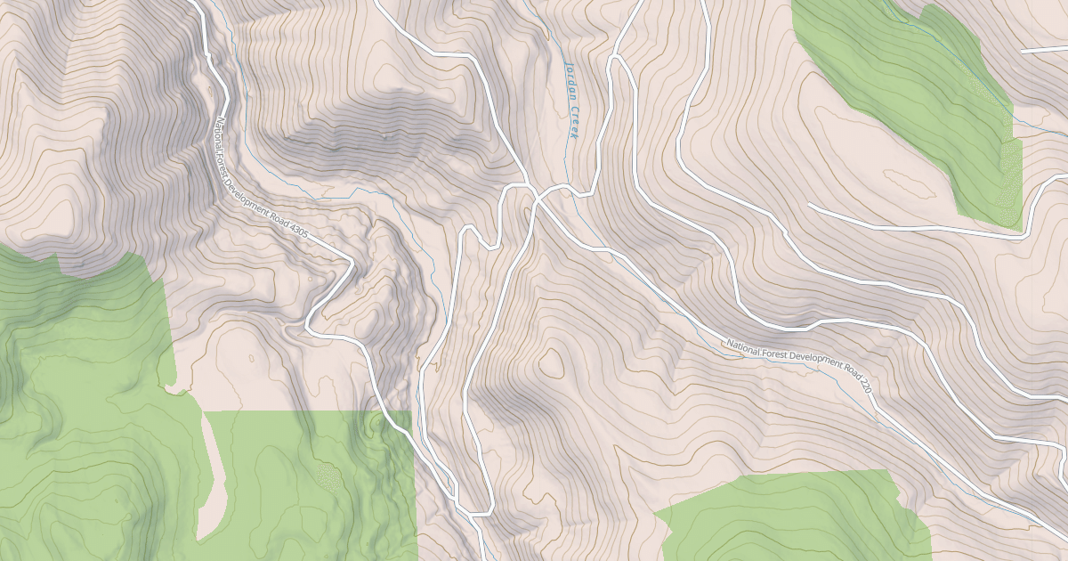 Map preview of USFS National Forest System Roads {2DBBC06F-ECE1-40D3-AA3A-B0ABED221A7A}