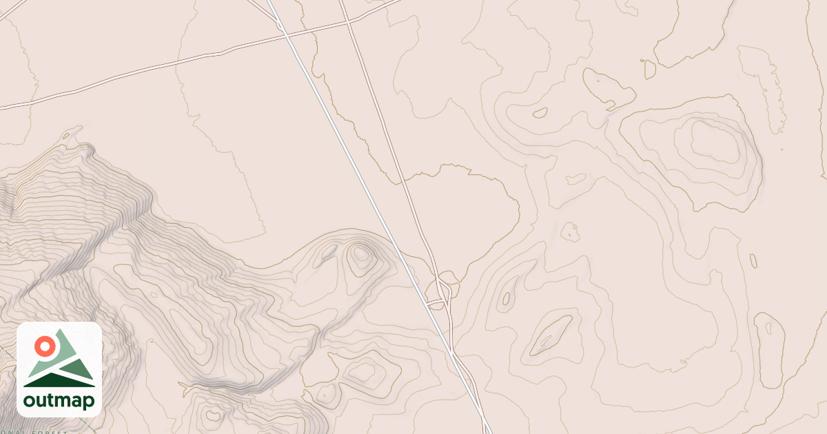 Map of CEDAR VABM VIEW ROAD