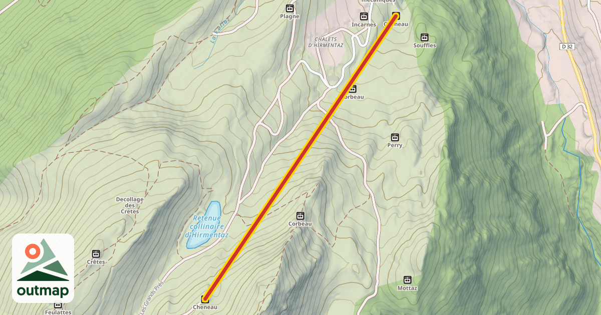 Map of Cheneau