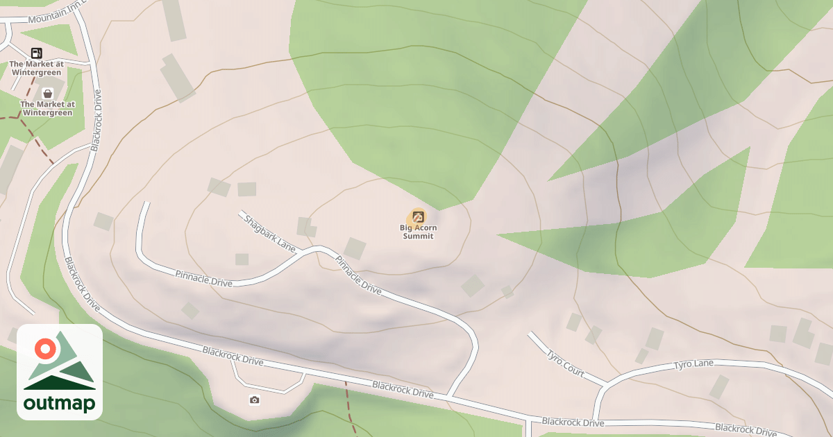 Map of Big Acorn Exit