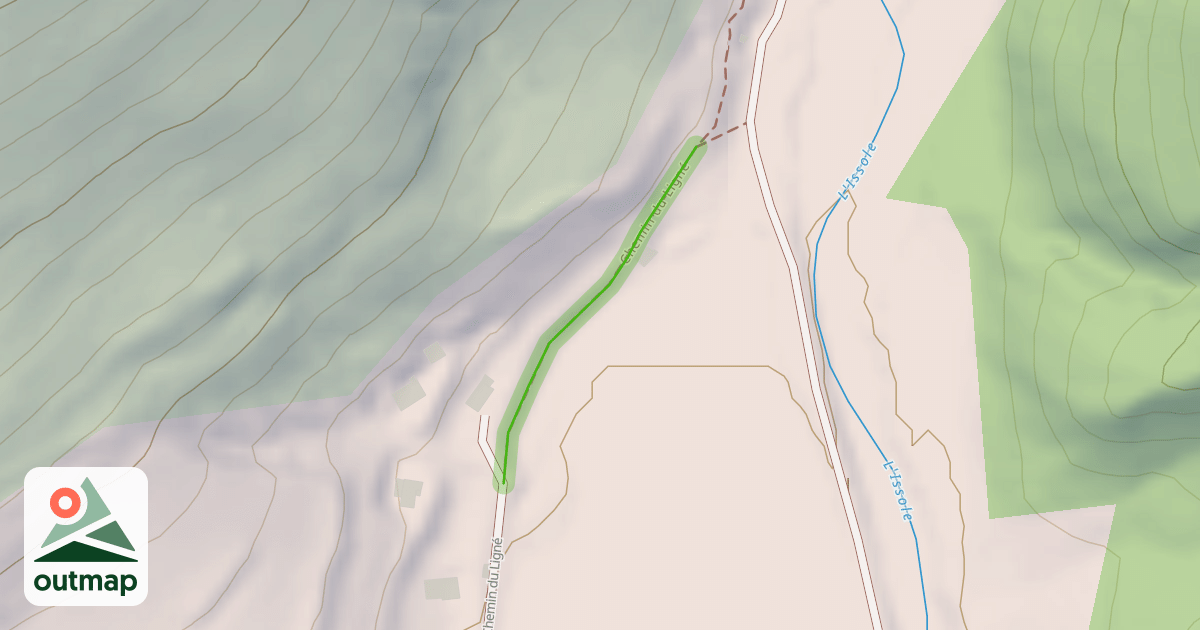 Map of Chemin du Ligné
